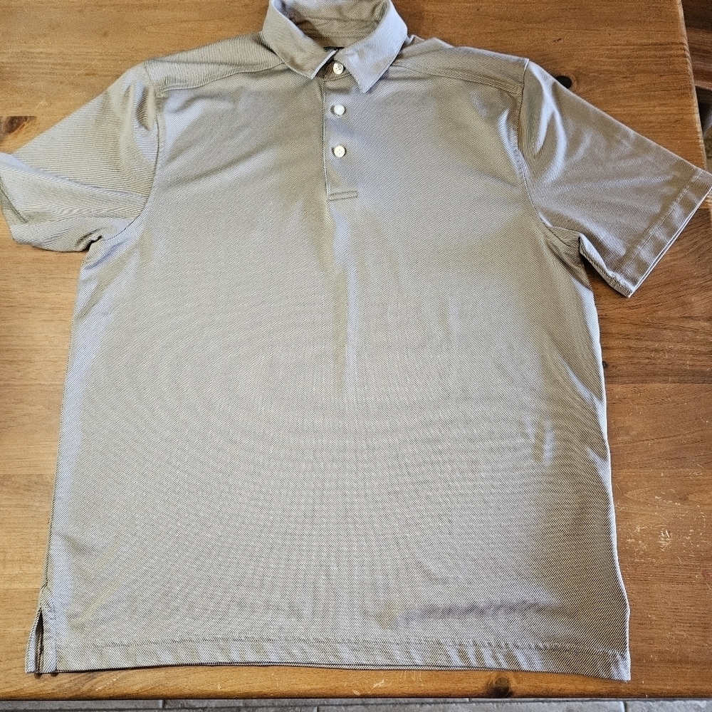 Roundtree & Yorke Men's Performance Golf Polo Tan Size Medium